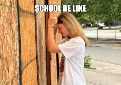 SCHOOL BE LIKE meme