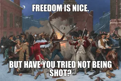American revolution meme