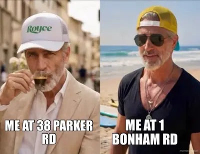 ME AT 1 BONHAM RD - ME AT 38 PARKER RD meme