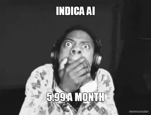 INDICA AI - 5.99 A MONTH