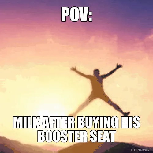 POV: - MILK AFTER BUYING HIS BOOSTER SEAT