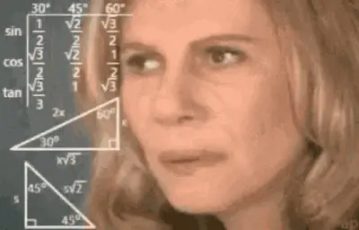 Math Lady Confused meme template