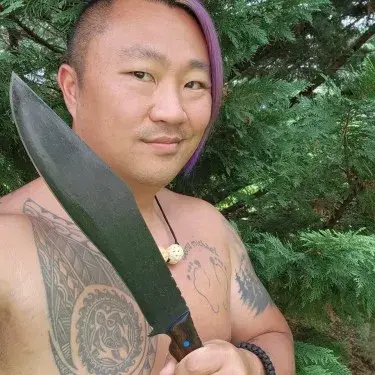 Naked And Afraid Joe Ortlip When You Talk Like Bob Ross And Cry Like Tammy Faye meme template