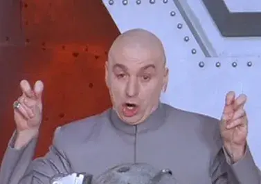 Dr. Evil 'Air Quotes' meme template