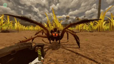 WHEN YOU FIRST PLAY GROUNDED AND SEE A WOLF SPIDER - (LEAVES THE XBOX) meme template
