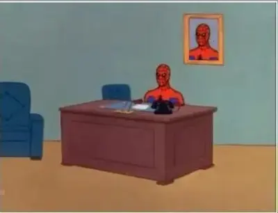 Spiderman meme template