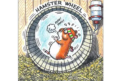 STILL RUNNING ON THE HAMSTER WHEEL FROM LAST MONDAY — OTHER PRODUCTIVE WEEK! meme template
