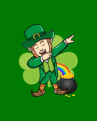 dabbing-leprechaun-st-patricks-day-flippin-sweet-gear meme meme template
