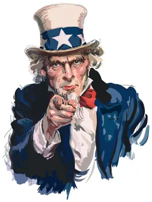 We want you meme template