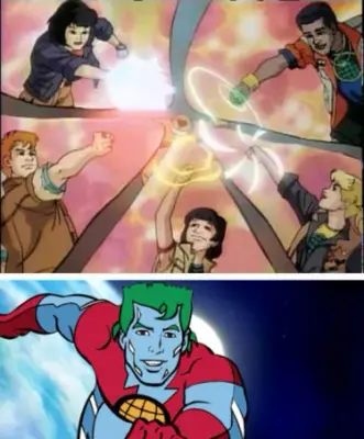 Captain planet meme template