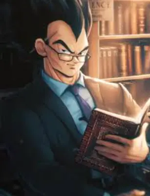 Vegata reading meme template