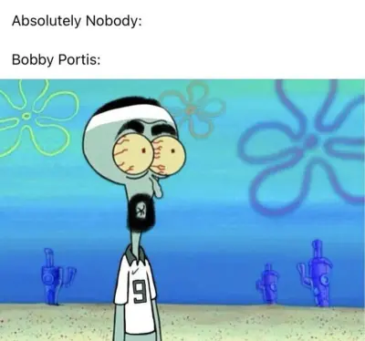 bobby portis squidward meme template