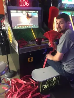arcade man meme template