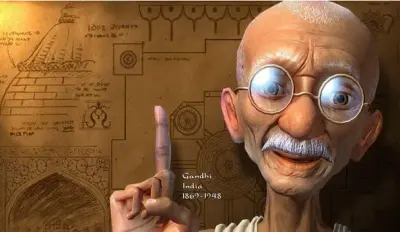 gandhi meme template