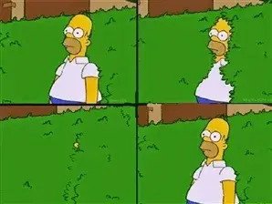 homer bush return meme template