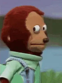 Monkey Puppet Side Eye meme template