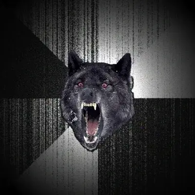 Insanity Wolf meme template