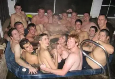 Hot tub meme template