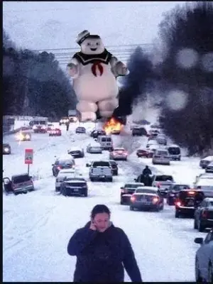 Snowpocalypse meme template