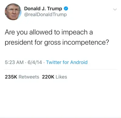 trump impeachment meme template