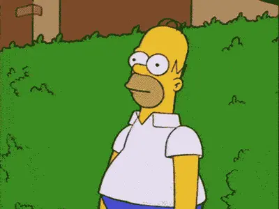 Homer Disappears Into Bush meme template