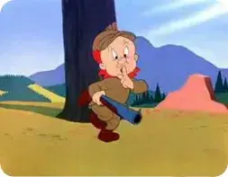 Elmer Fudd - Hunting Rabbits meme template