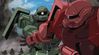 Let the gundam cook meme template