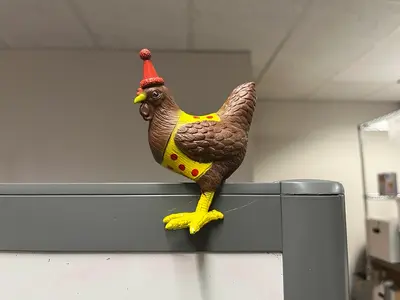 PARTY CHICKEN SAYS - PICK UP SOME TICKETS!!! meme template