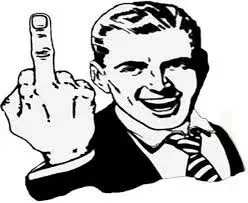 Middle Finger meme template