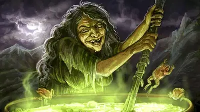 Witch mixing meme template