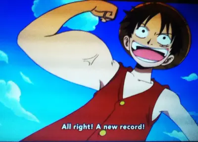 Luffy Flexing meme template