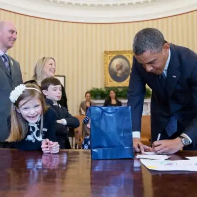 Little Obama Girl meme template