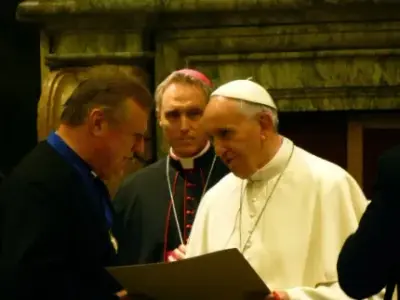 Pope meme template