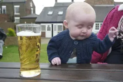 Overtly Drunk Baby meme template
