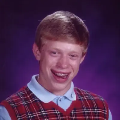 Bad Luck Brian meme template