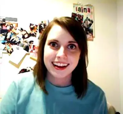 Overly Attached Girlfriend meme template