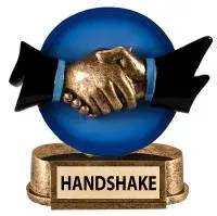 Handshake meme template