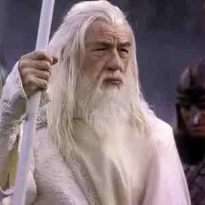 White gandalf meme template