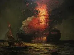 Down in flames meme template