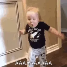 WHEN YOUR BABY REALIZES THEY CAN WALK meme template
