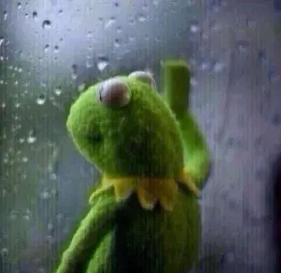 Kermit window meme template