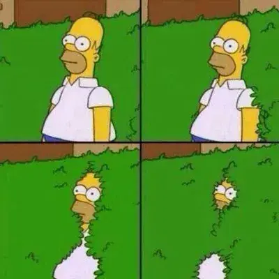 Homer bush meme template