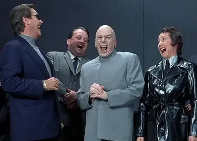 Dr. Evil and minions meme template