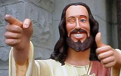 Thumbs Up Jesus meme template