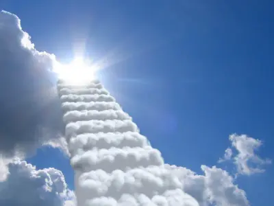 Heaven meme template
