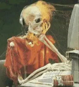 waiting skeleton meme template