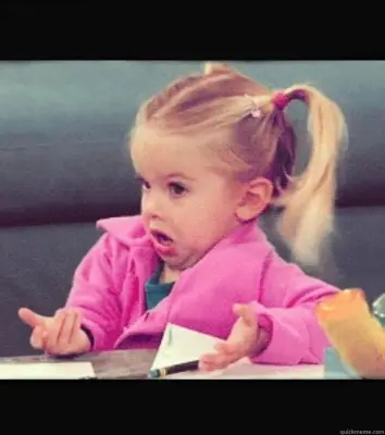 I don't know - little girl meme template