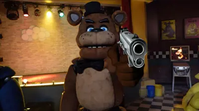 Freddy with gun meme template
