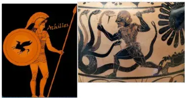 achilles en hercules meme template