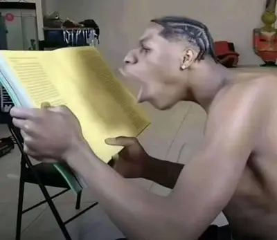 Me reading meme template